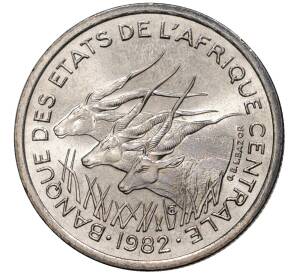50 франков 1982 года Центрально-Африканский валютный союз — А (Чад)