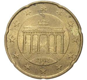 20 евроцентов 2002 года J Германия