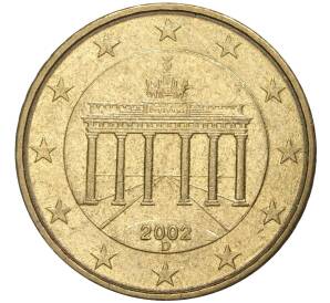 10 евроцентов 2002 года D Германия