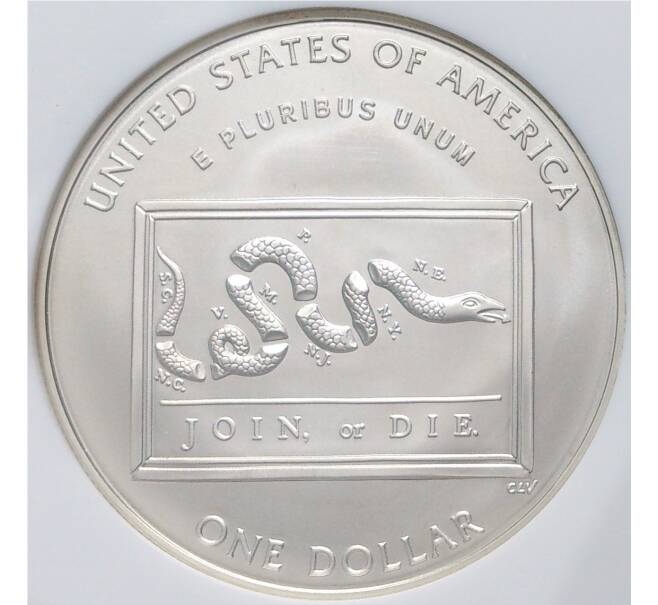Монета 1 доллар 2006 года Р США «300 лет со дня рождения Бенджамина Франклина» В слабе NGC (MS69) (Артикул M2-53065)