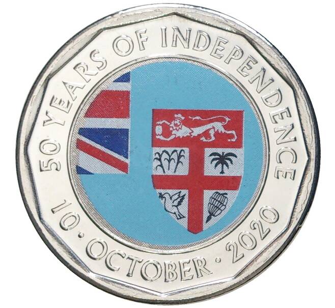 Монета 50 центов 2020 года Фиджи «50 лет независимости» (Артикул M2-54534)