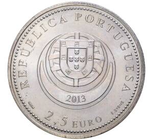2.5 евро 2013 года Португалия «Португальская этнография — Серьги Виана-ду-Каштелу»