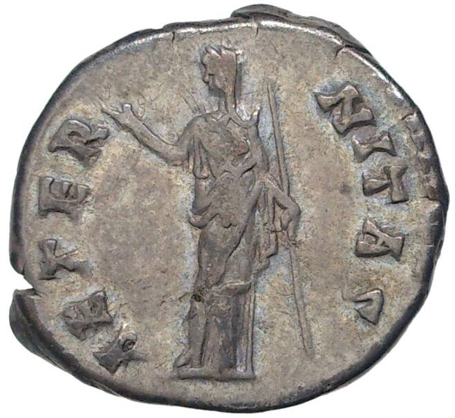 Монета 1 денарий 138-161 года Римская Империя — Фаустина I (Жена Антония Пия) (Артикул K11-6254)