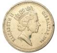 Монета 1 фунт 1994 года Гибралтар «40 лет первому королевскому визиту Королевы Елизаветы II» (Артикул K11-73351)