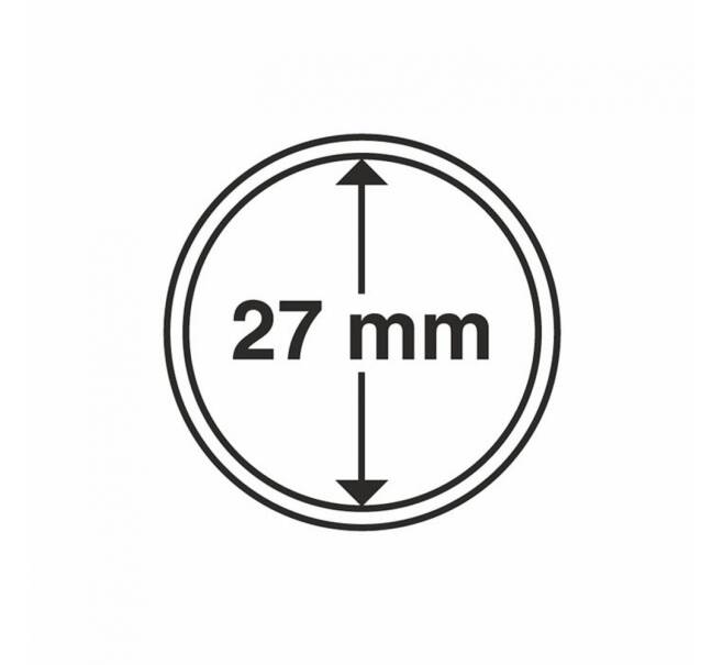 Капсула «CAPS» для монет диаметром до 27 мм LEUCHTTURM 337997/316114 (Артикул L1-16859)