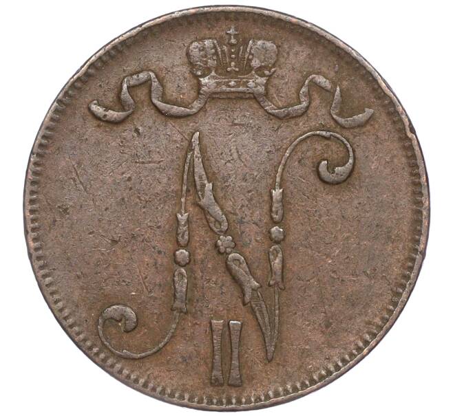 Монета 5 пенни 1901 года Русская Финляндия (Артикул M1-51297)