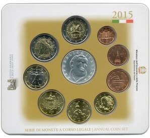 Годовой набор монет евро 2015 года Италия