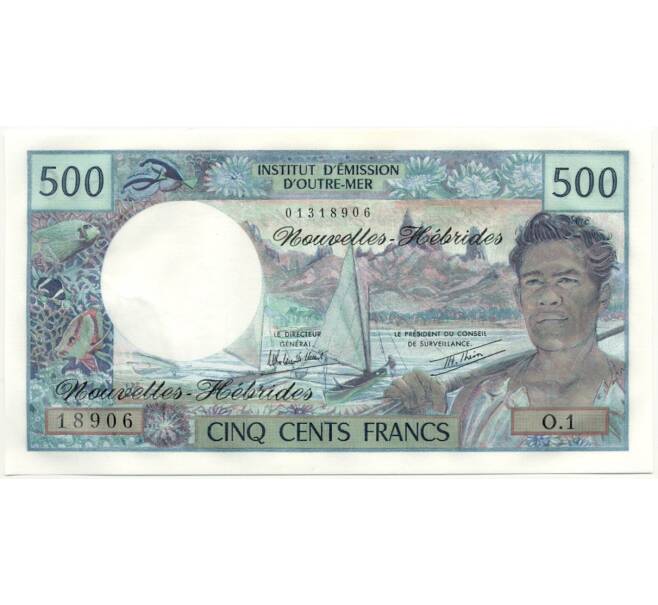 Банкнота 500 франков 1979 года Новые Гебриды (Артикул B2-10965)