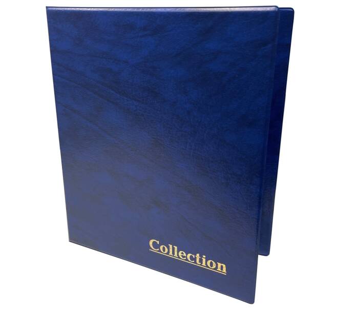 Папка-переплет «Collection» с кольцевым механизмом для листов формата Optima — Синяя (Артикул A1-0759)