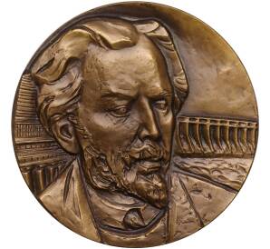 Настольная медаль 1983 года ЛМД «Архитектор Виктор Алексеевич Веснин»
