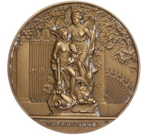 Настольная медаль 1982 года ЛМД «Скульптура Летнего сада в Ленинграде — Мир и Изобилие»