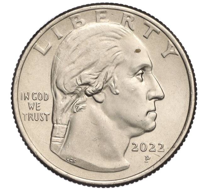 Монета 1/4 доллара (25 центов) 2022 года Р США «Американские женщины — Нина Отеро-Уоррен» (Артикул M2-70752)