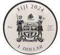 Монета 1 доллар 2024 года Фиджи «Год дракона» (Артикул M2-71153)