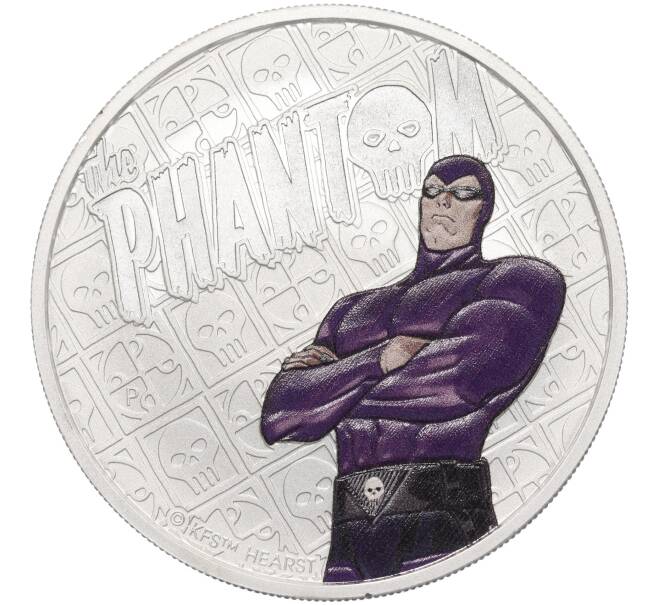Монета 1 доллар 2023 года Тувалу «Фантом» (Цветное покрытие) (Артикул M2-72065)