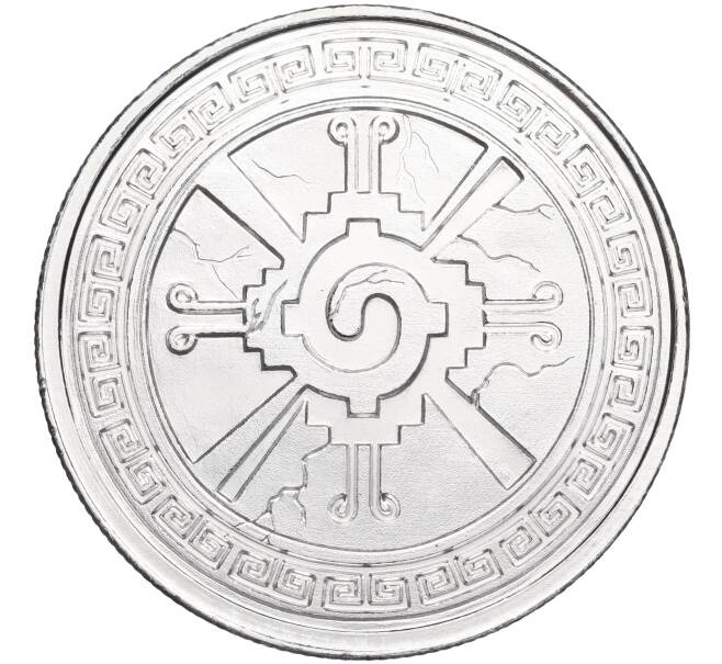 Монета 1 унция 2022 года США «Боги Ацтеков — Инь и Ян (Хунаб Ку)» (Артикул M2-72067)