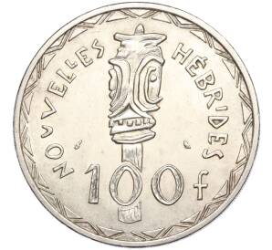 100 франков 1966 года Новые Гебриды