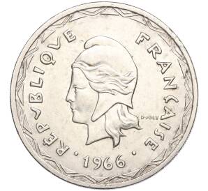 100 франков 1966 года Новые Гебриды