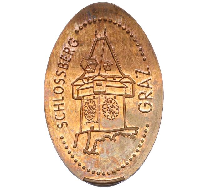 Жетон из монеты «Замок Шлоссберг в Граце» Австрия (Артикул K11-122812)