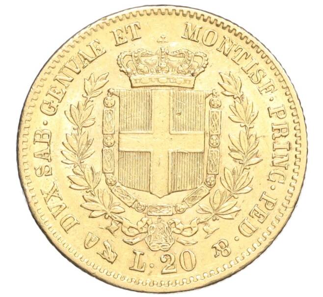 Монета 20 лир 1859 года Сардиния (Артикул M2-72315)