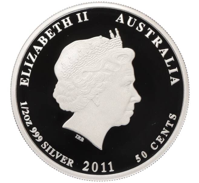 Монета 50 центов 2011 года Австралия «Китайский гороскоп — Год кролика» (Proof) (Артикул T11-03760)