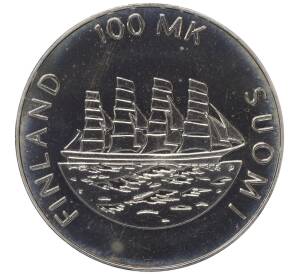 100 марок 1991 года Финляндия «70 лет автономии Аландских островов»