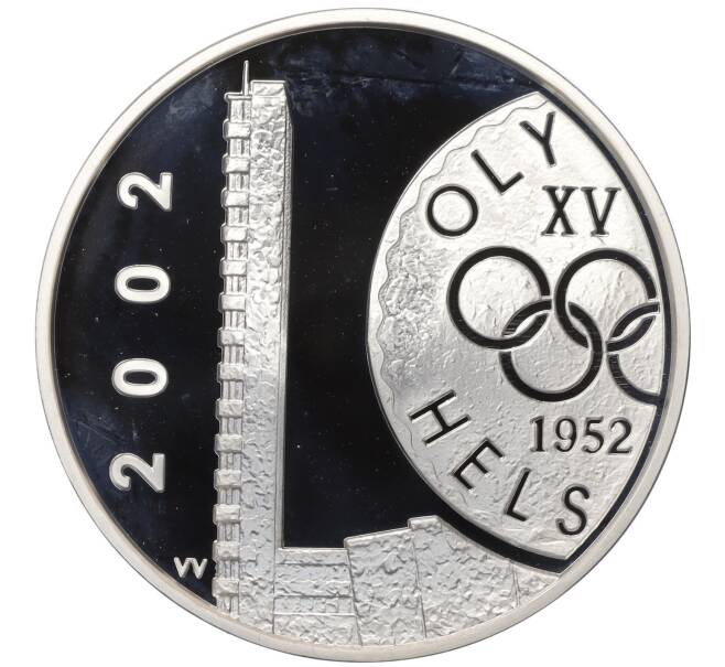Монета 10 евро 2002 года Финляндия «50 лет Олимпийским играм в Хельсинки» (Артикул M2-72975)