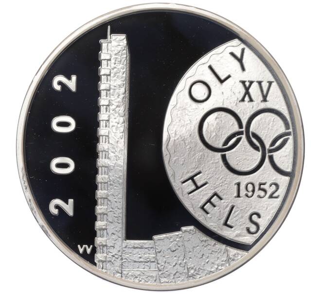 Монета 10 евро 2002 года Финляндия «50 лет Олимпийским играм в Хельсинки» (Артикул M2-72976)