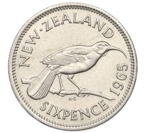 6 пенсов 1965 года Новая Зеландия