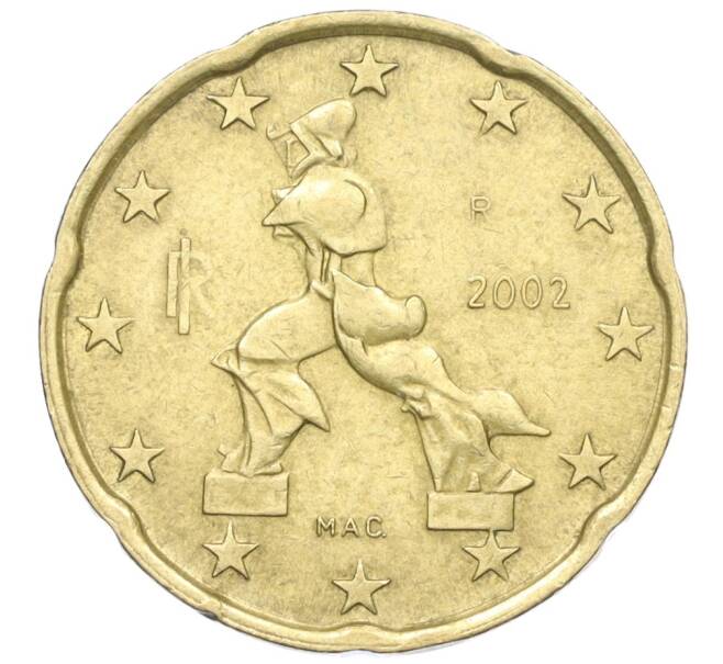 Монета 20 евроцентов 2002 года Италия (Артикул T11-06179)