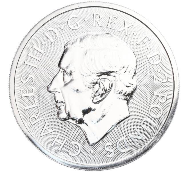 Монета 2 фунта 2024 года Великобритания «Британия и Свобода» (Артикул M2-73498)