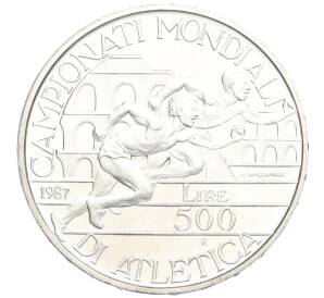 500 лир 1987 года Италия «Чемпионат мира по легкой атлетике»