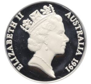 10 долларов 1991 года Австралия «Азиатский ябиру»