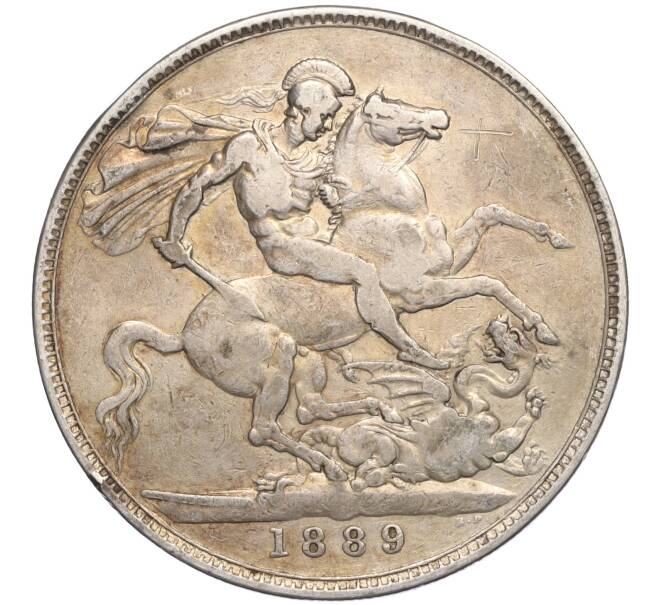 Монета 1 крона 1889 года Великобритания (Артикул M2-73567)