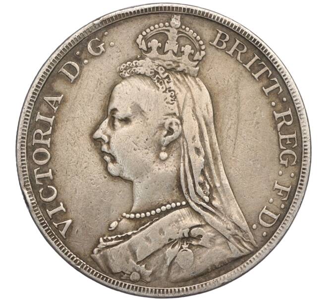 Монета 1 крона 1890 года Великобритания (Артикул M2-73570)