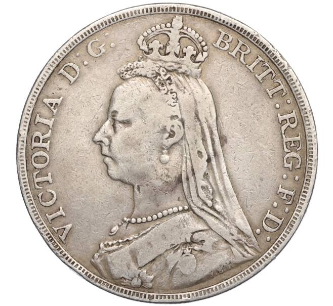 Монета 1 крона 1892 года Великобритания (Артикул M2-73575)
