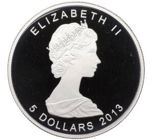 5 долларов 2013 года Канада «25 лет серебряным монетам Кленовый лист»
