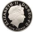 Монета 5 фунтов 2013 года Великобритания «Крестины Принца Джорджа Кембриджского» (Артикул M2-73621)