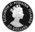 Монета 50 долларов 1990 года Острова Питкэрн «Первое поселение в Австралии» (Артикул M2-73628)