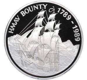 50 долларов 1989 года Острова Питкэрн «200 лет постройке корабля Баунти»