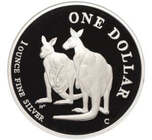 1 доллар 1999 года Австралия «Пара кенгуру»