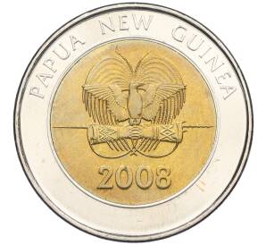 2 кины 2008 года Папуа — Новая Гвинея «35 лет Банку Папуа Новой Гвинеи»