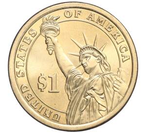 1 доллар 2020 года США (D) «41-й президент США Джордж Буш старший»