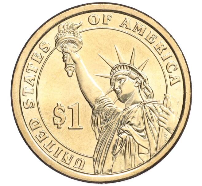 Монета 1 доллар 2009 года США (D) «9-й президент США Вилльям Генри Гаррисон» (Артикул K12-04905)