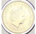Монета 1 доллар 2009 года Австралия «Международный год астрономии — два человека наблюдают за звездами» (в конверте с почтовыми марками) (Артикул M2-73650)