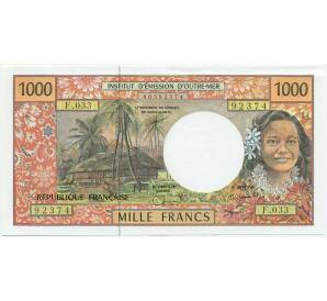1000 франков 2003 года Французские Тихоокеанские Территории