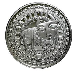 1 рубль 2009 года Знак зодиака - Телец — Фото №1