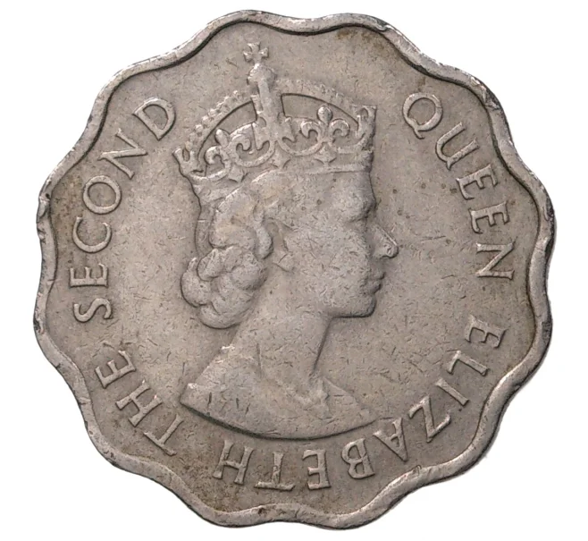 Монета 10 центов 1970 года Британский Маврикий (Артикул M2-39214)