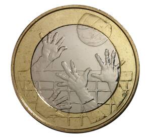 5 евро 2015 года Финляндия «Волейбол»