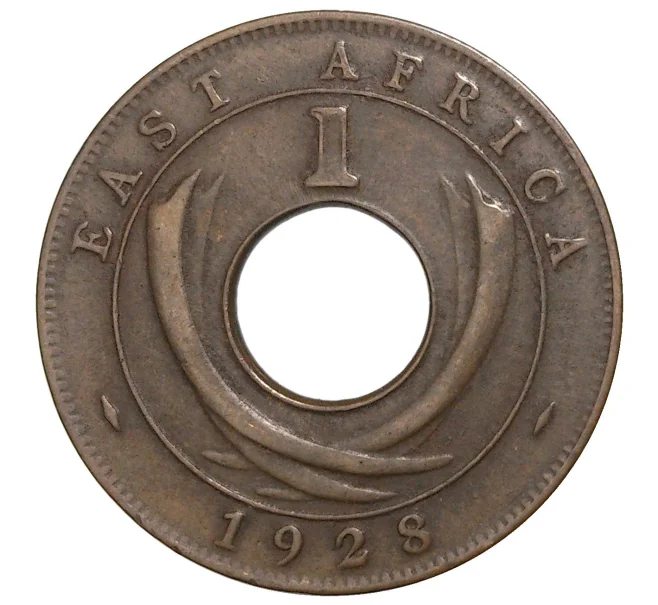 Монета 1 цент 1928 года Н Британская Восточная Африка (Артикул M2-39329)