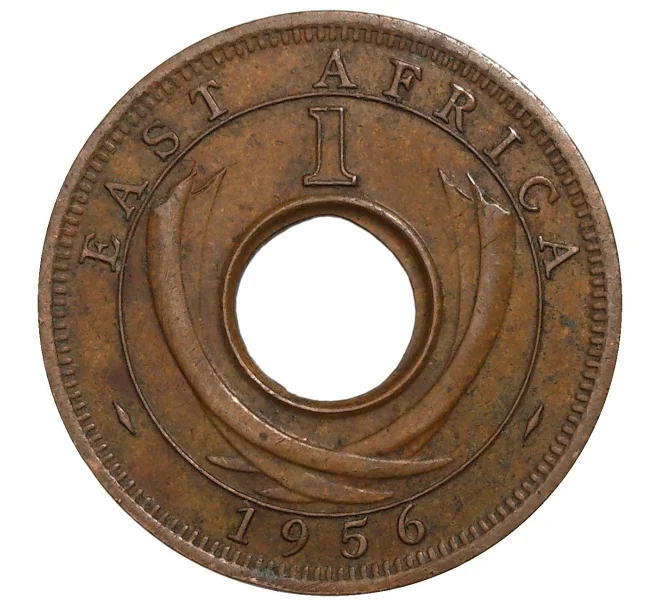 Монета 1 цент 1956 года KN Британская Восточная Африка (Артикул M2-39336)
